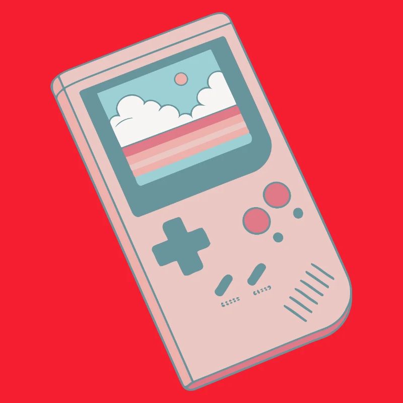 Pastel retro console table