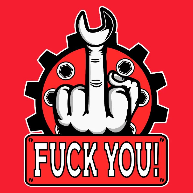 Provocative middle finger statement