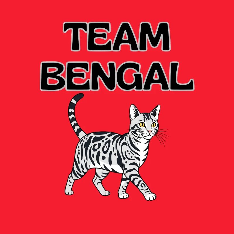 Team Bengal Katzengrafik