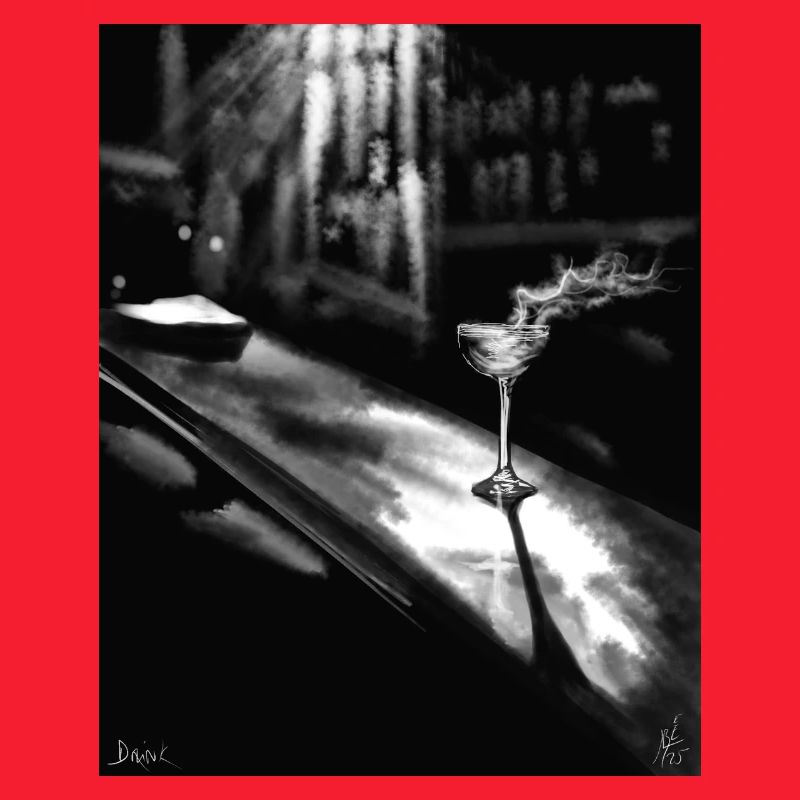 Midnight Martini auf Chrome