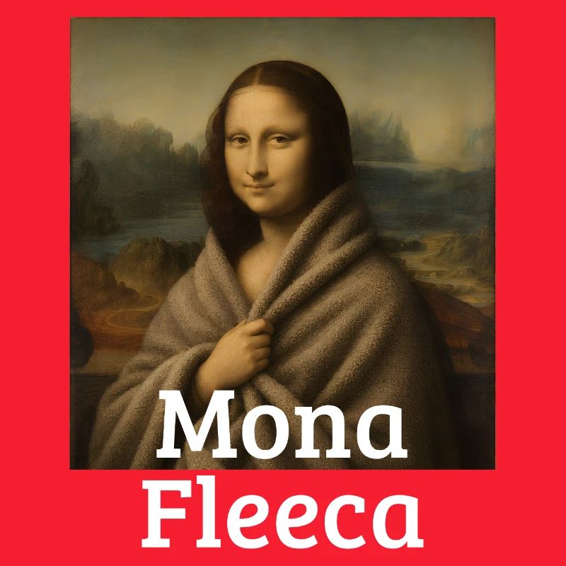 Mona Fleeca Leonardo Da Vinci Funny Cold Mona L