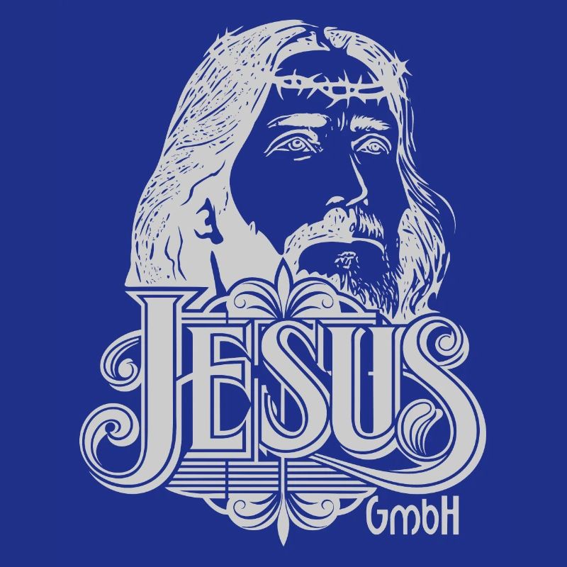 Jesus Kopf hellgrau