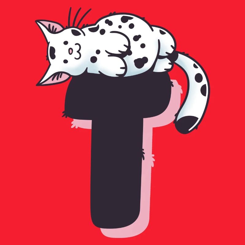 Katze Buchstabe T