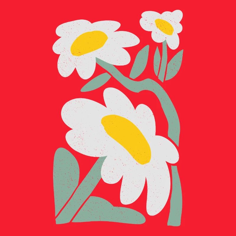 Verspielte Gänseblümchen Illustration