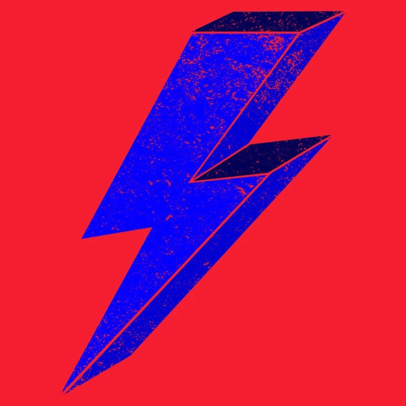 Blauer Blitz-Design für Dynamik 3D
