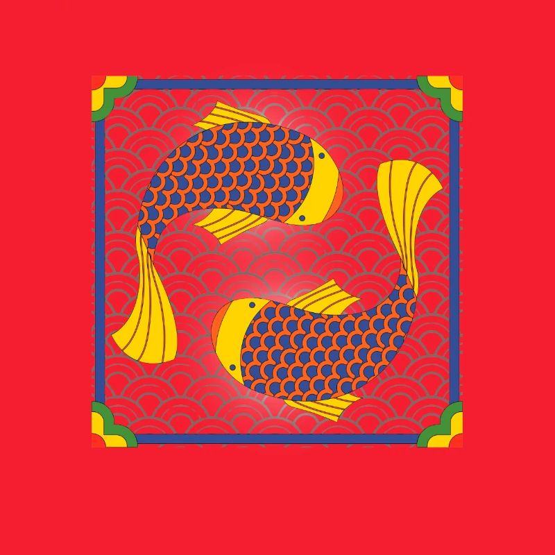 Korean Koi Fish Pattern