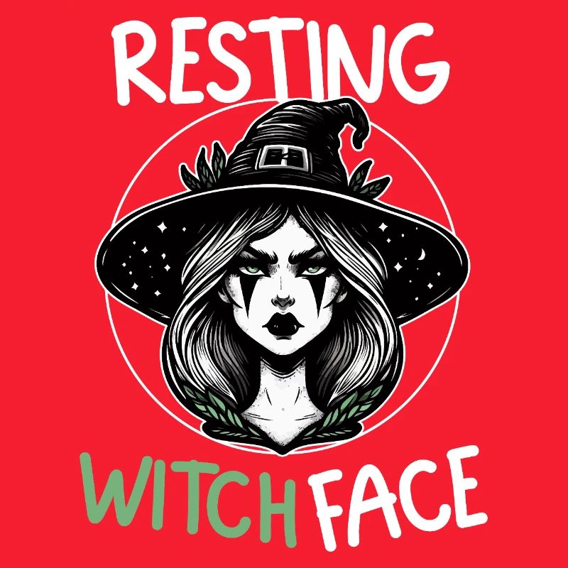 Witch Face at Rest Illustration