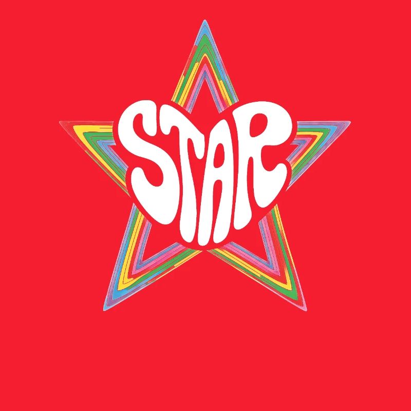 Space Star Psychedelic Rainbow