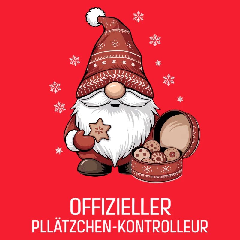 Weihnachtsgnom mit Plätzchen