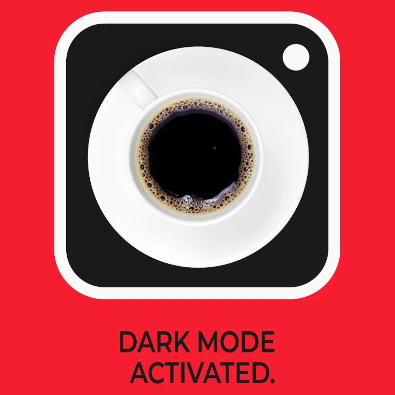 Dark Mode Activated Coffee Nerd Saying