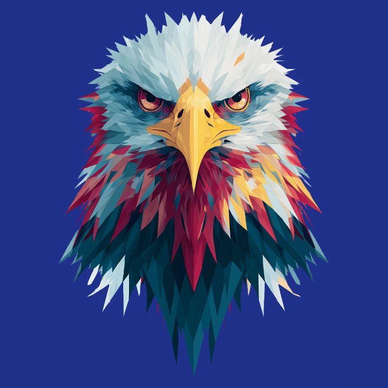 Impressive eagle piercing gaze