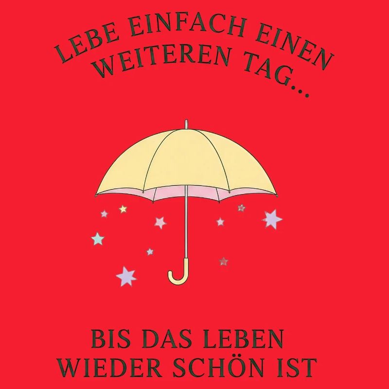 Pastellschirm Tagträume Spruch