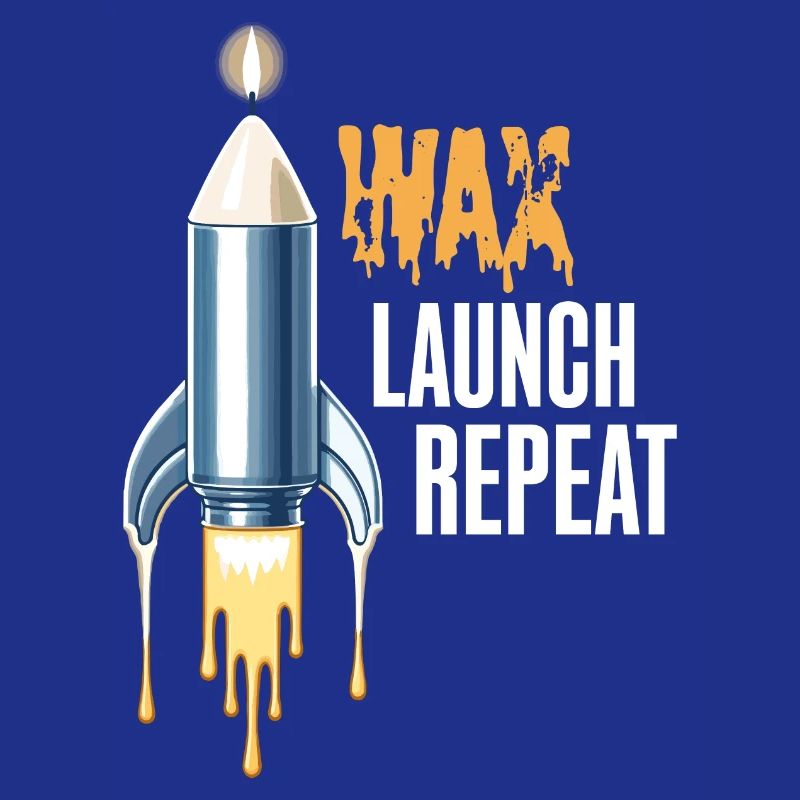 WAX Launch Repeat – Fun Rocket Candle Design