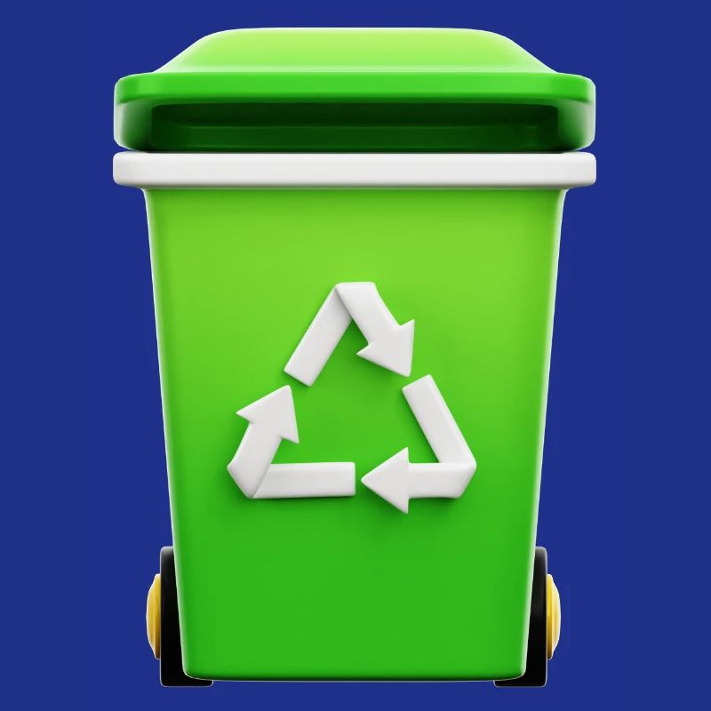 Recycling, bin, selective sorting