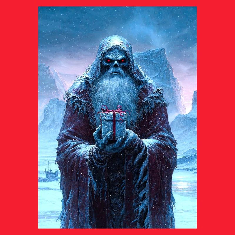 Scary Saint with Gift