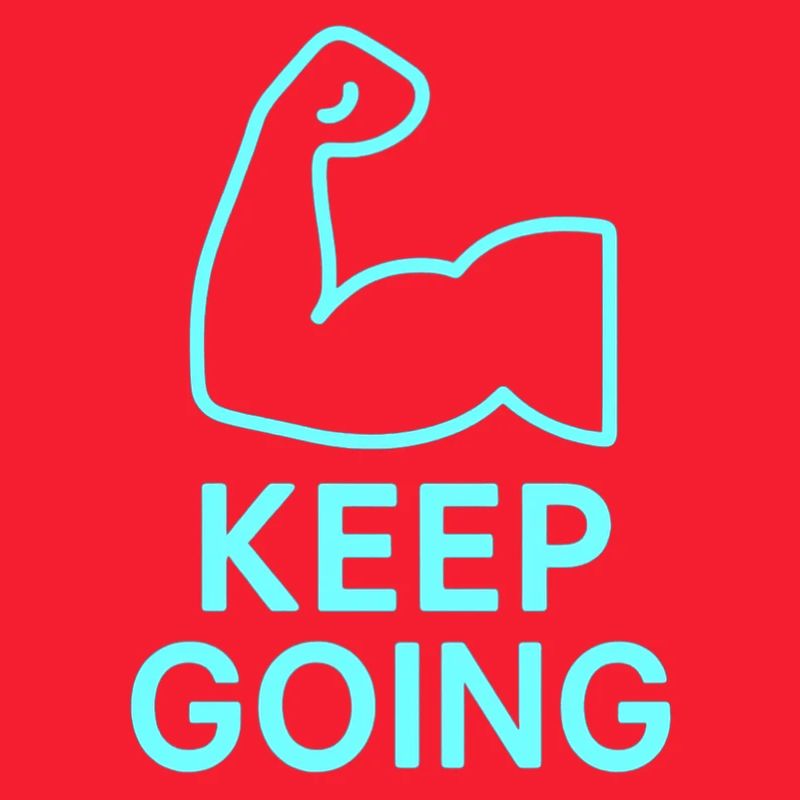 Durchhaltearm Keep Going
