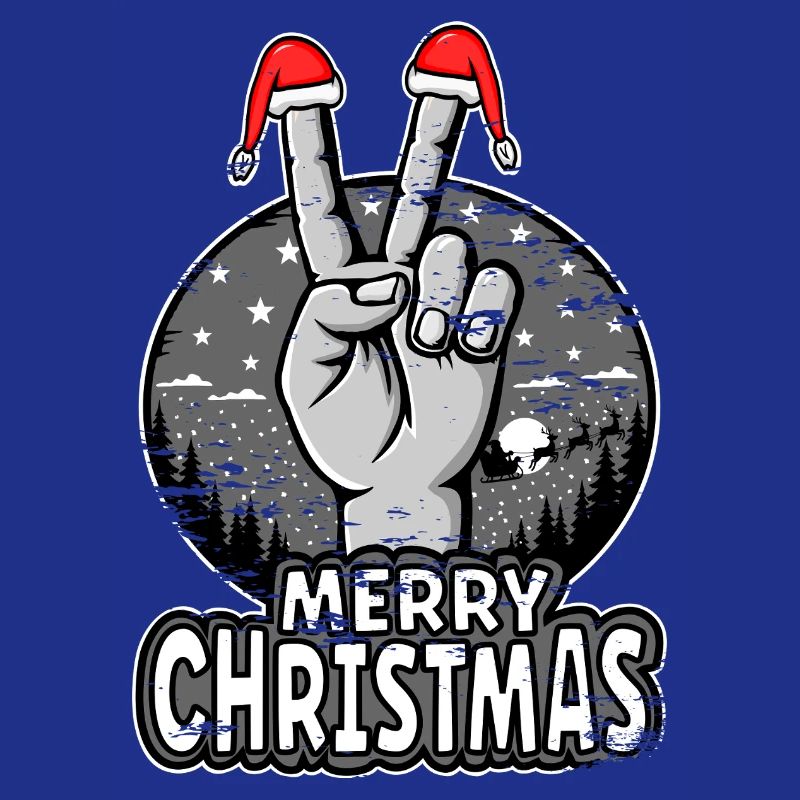 Conception du signe de paix de joyeux Noël