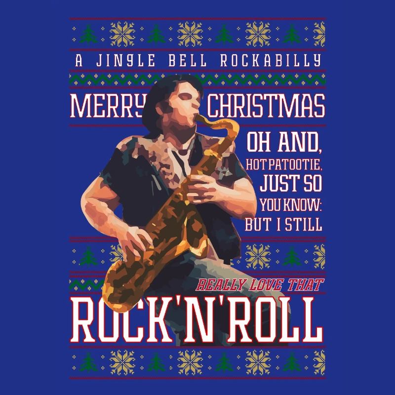 Rockabilly Christmas Rock’n’Roll Pull de Noël Moche