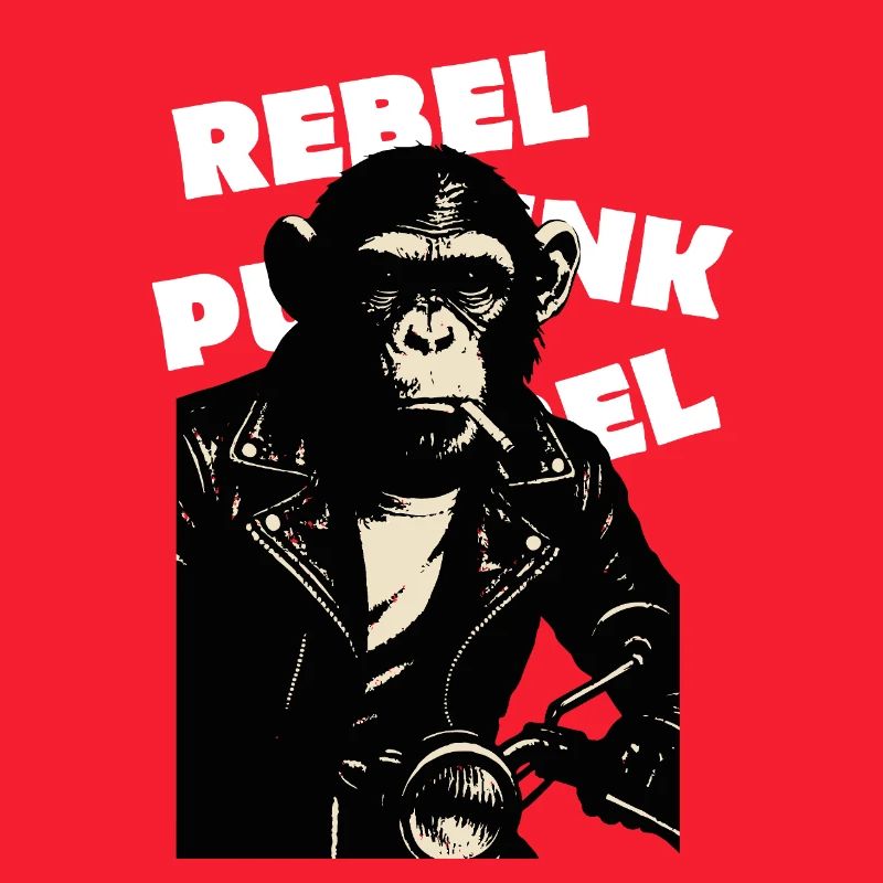 Rebellious Monkey on the motor