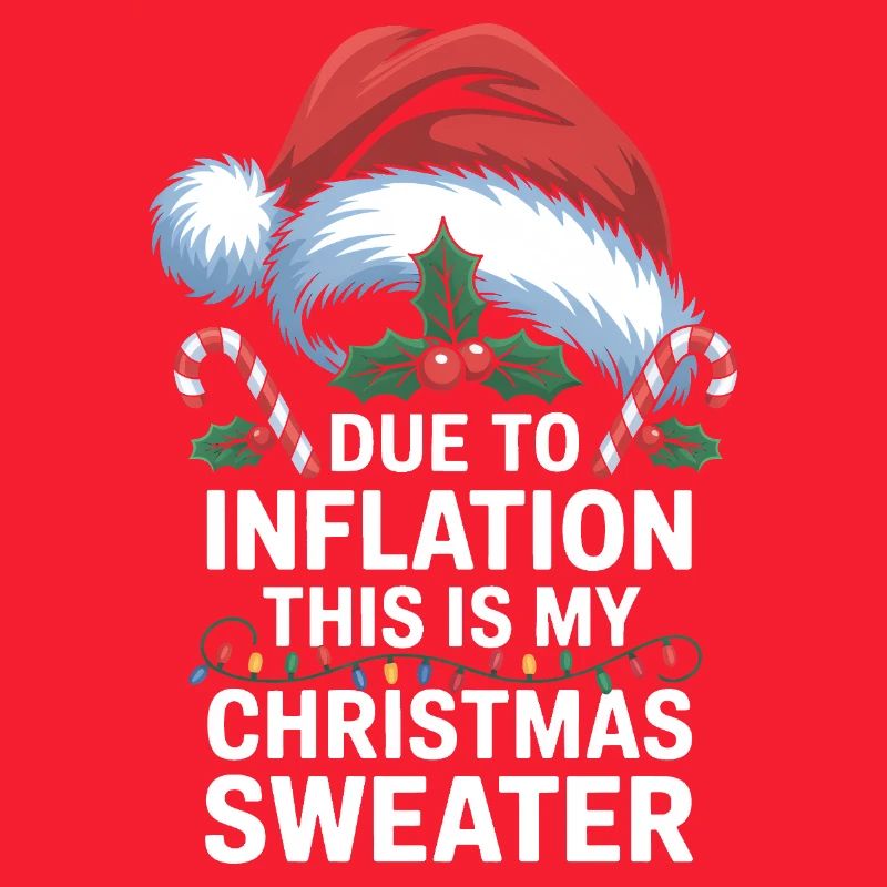 Inflation Weihnachtspullover Wortspiel