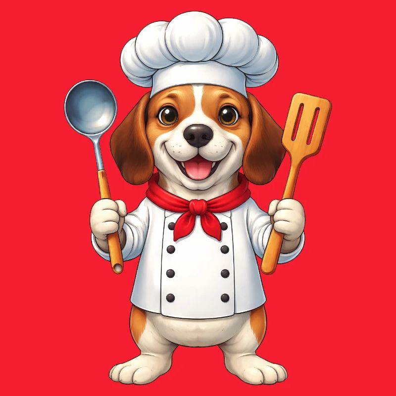 Cuisson de dessin animé Chef Rapetou Dessin animé Cuisine de chien
