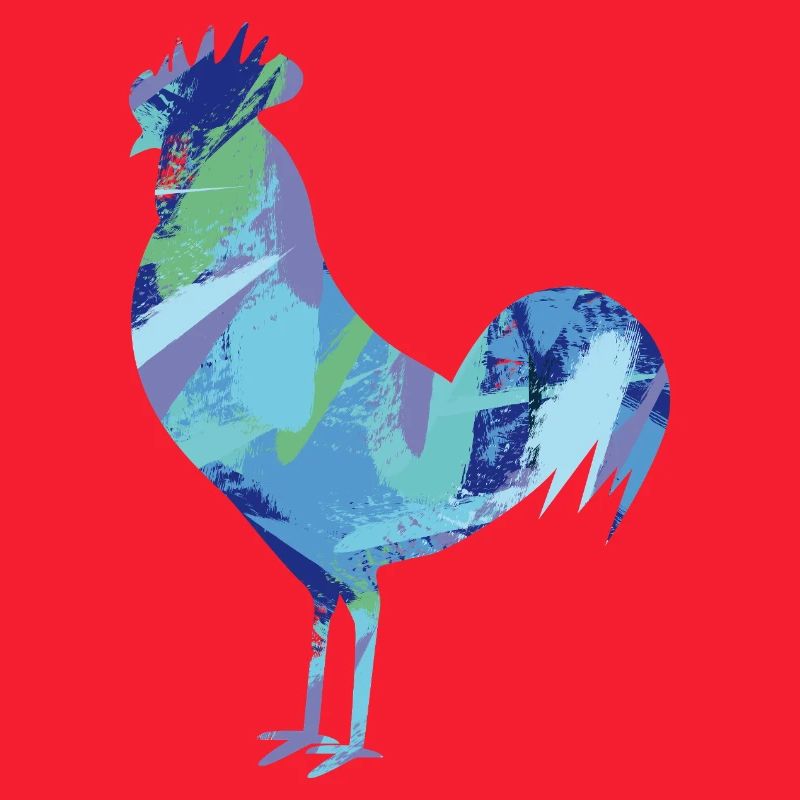 Fans de poulet - Coq - Coq - Poulet fleur - Bio