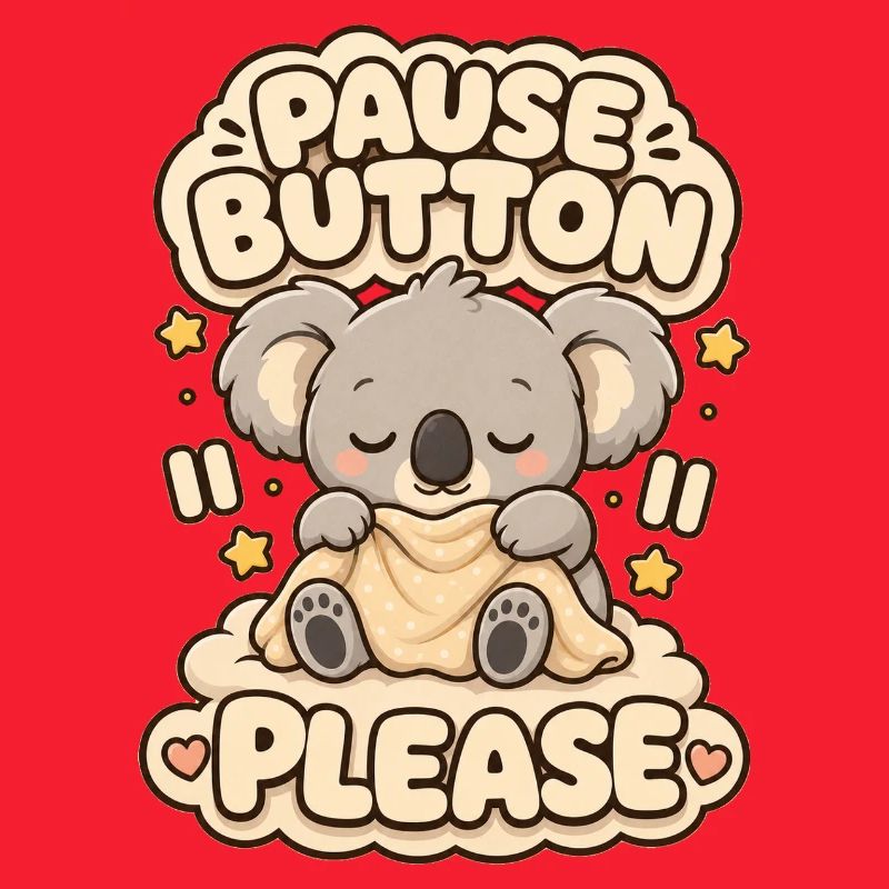 Pause Button Please Koala