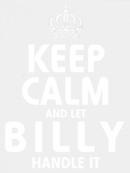 BILLY: Regel das.
