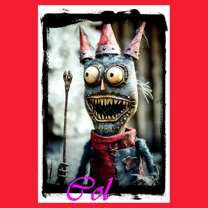 Fantasy Monster Guy with Magic Hat Doll King