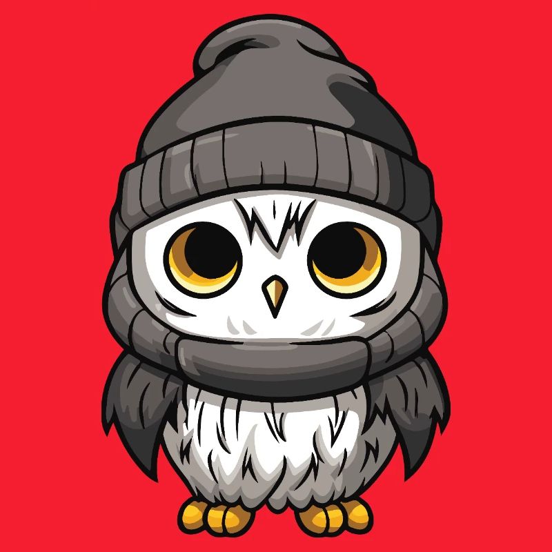 Eule Comic Winter Cozy