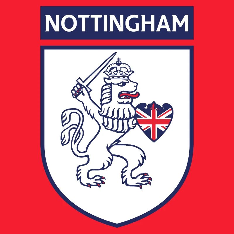 Nottingham Schild Löwe mit Schwert