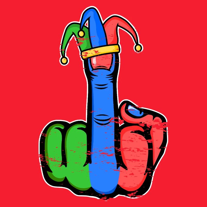 Mittelfinger Stingerfinger Karneval
