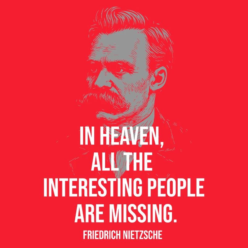 Nietzsche-Zitat: Der Himmel fehlt: