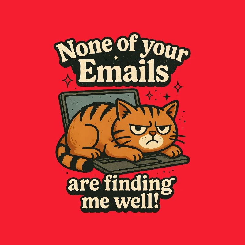 Email Office Funny Statement with Cat