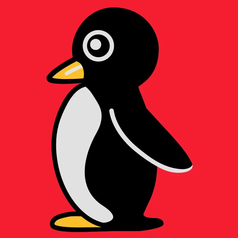 Minimalistischer Pinguin