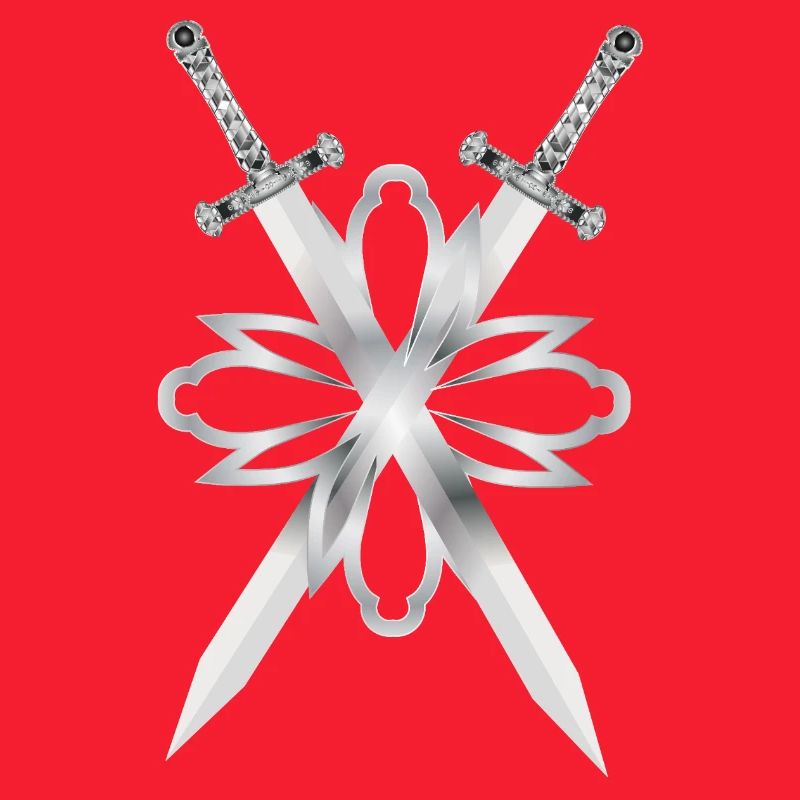 Deux épées ornées d’argent