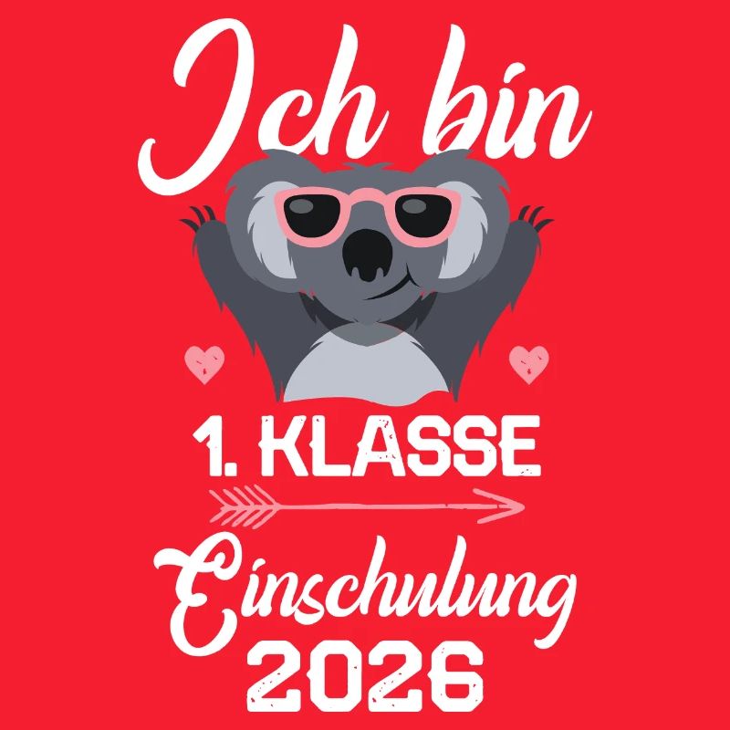 Koala Einschulung 2026 Mädchen Geschenk 1.Klasse