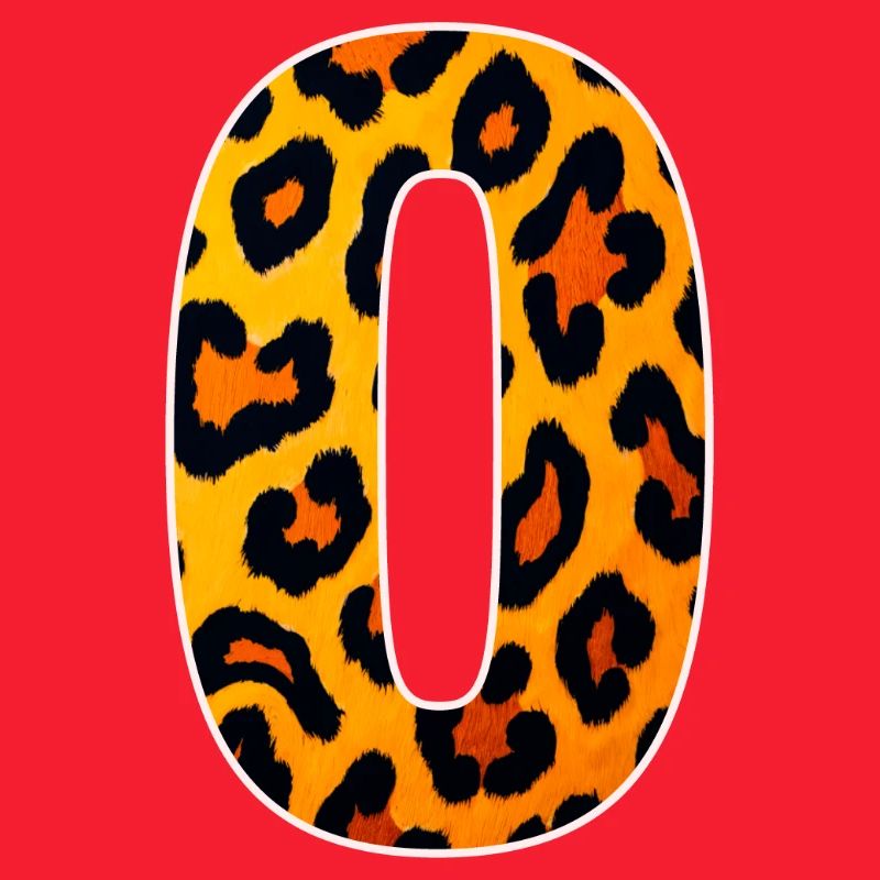 Leopard_Buchstabenmuster_ _O