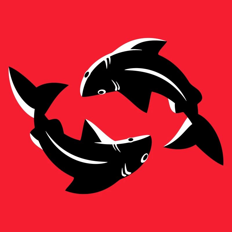 Pisces Circle Flow Emblem