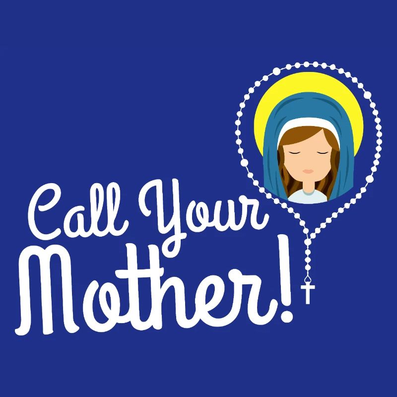 Nenne deine Mutter Illustration Tee