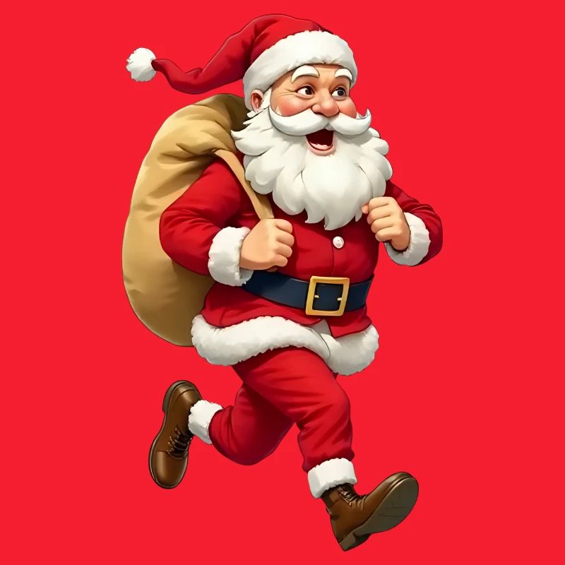Weihnachtsmann läuft