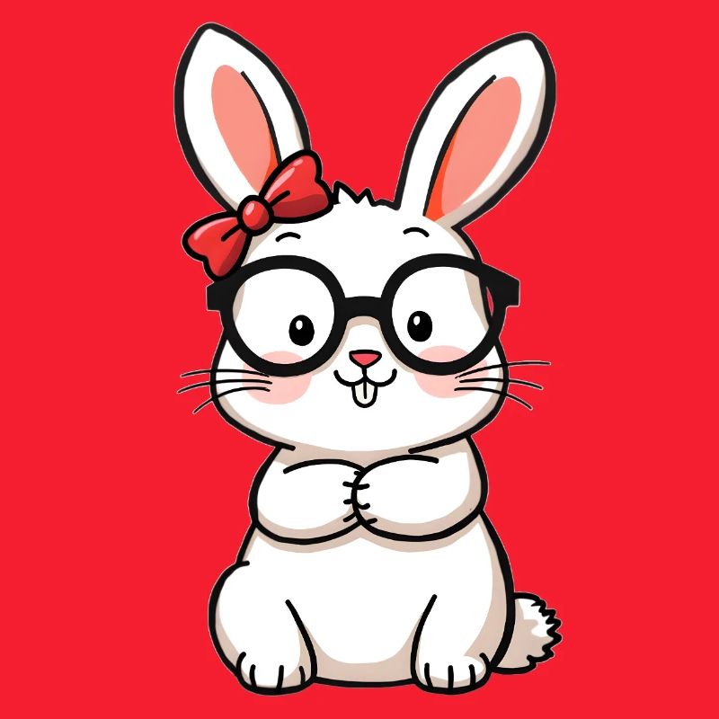 Rabbit with glasses