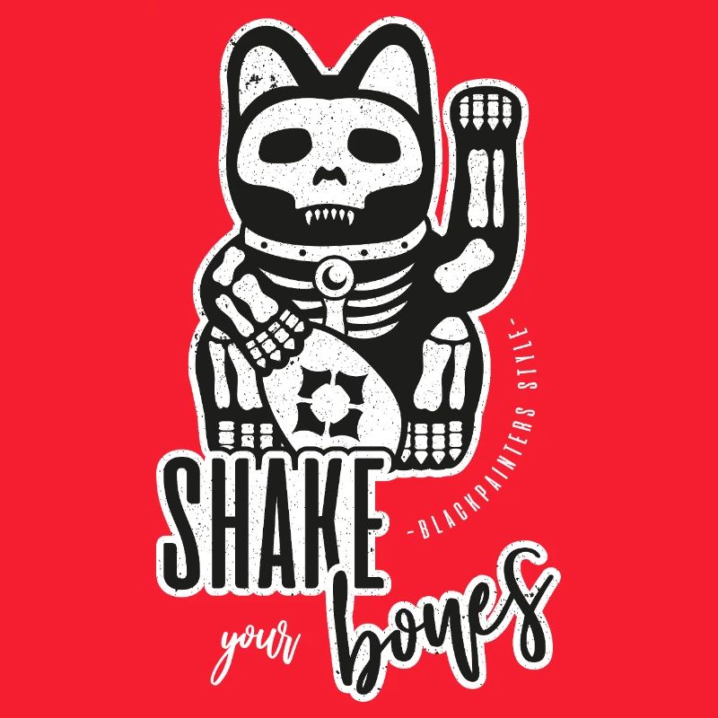 Skeleton Waving Cat - Shake your Bones
