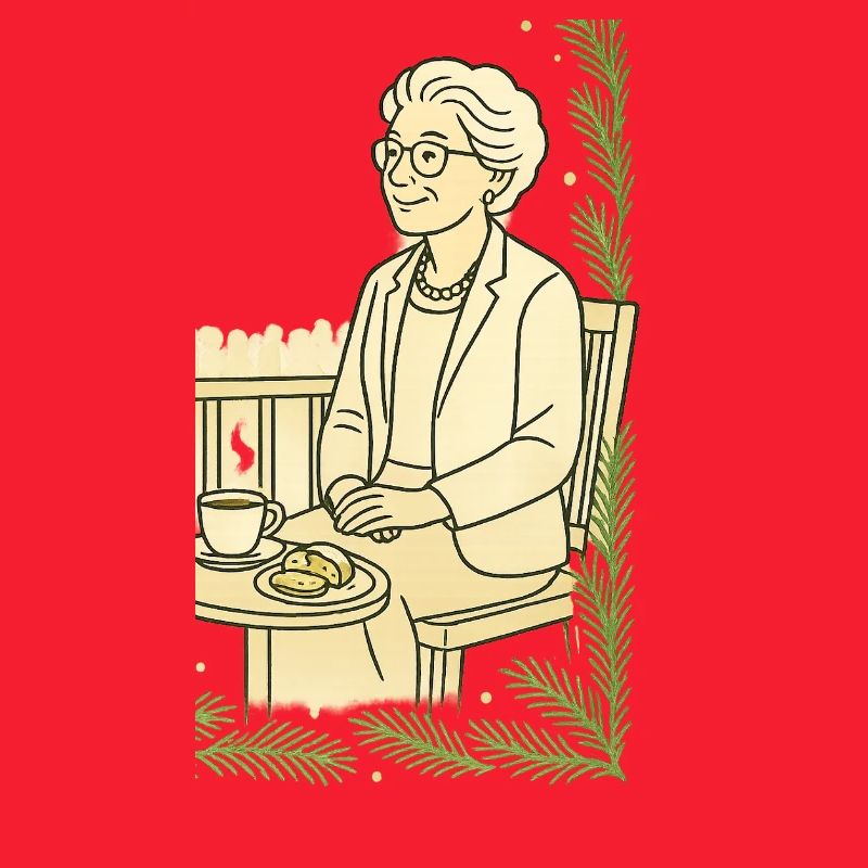 L’heure du café de grand-mère à table