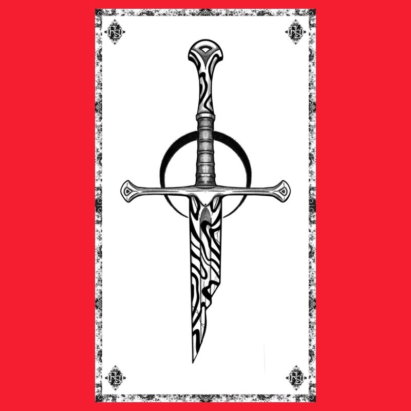 Gothic Zebra Sword