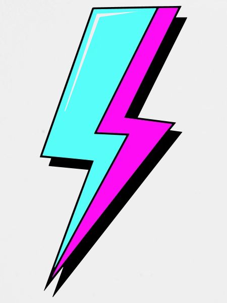 Psychedelic Neon Lightning