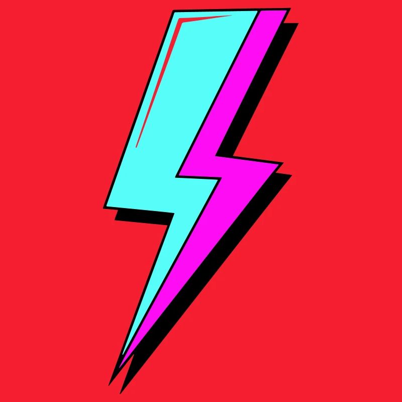 Psychedelic Neon Lightning