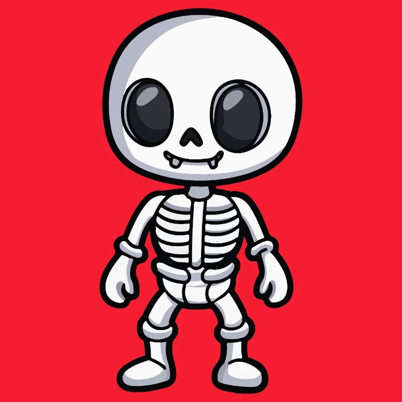 Skelett Halloween Comic