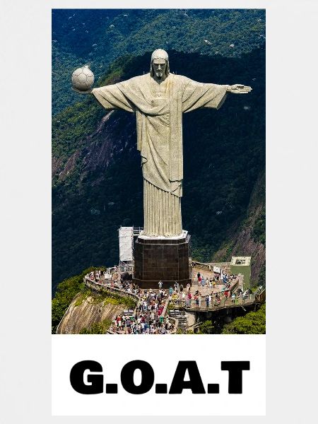 GOAT Christ Fußball-Ikone