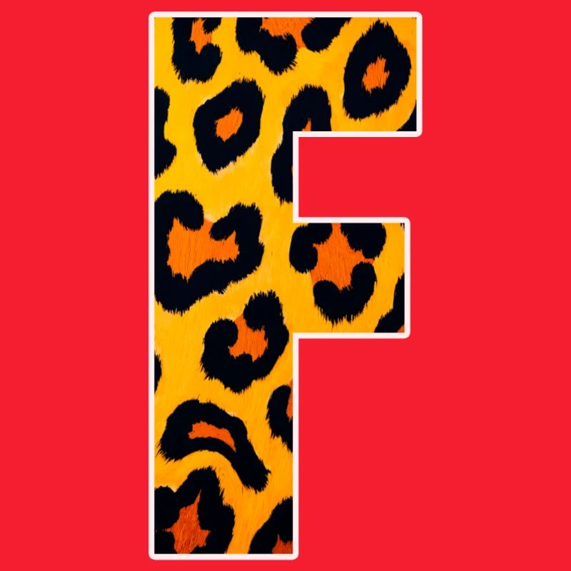 Leopardeneffekt Feuerorange Muster